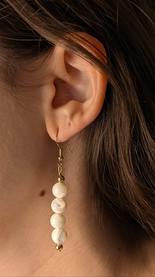 mother-of-pearl earring